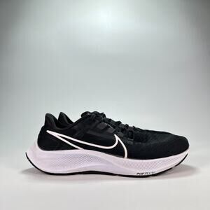 Nike Air Zoom Pegasus 38 Black White Running Shoes CW7358-002 Women's Size 9